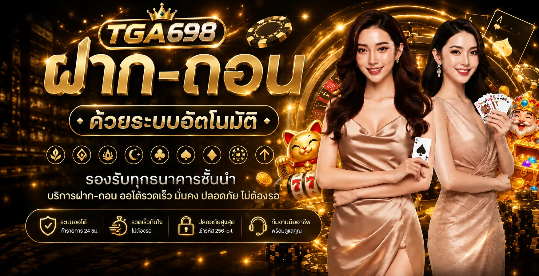ภาพ TGA698 ฝากถอนอัตโนมัติและหมวดคาสิโน